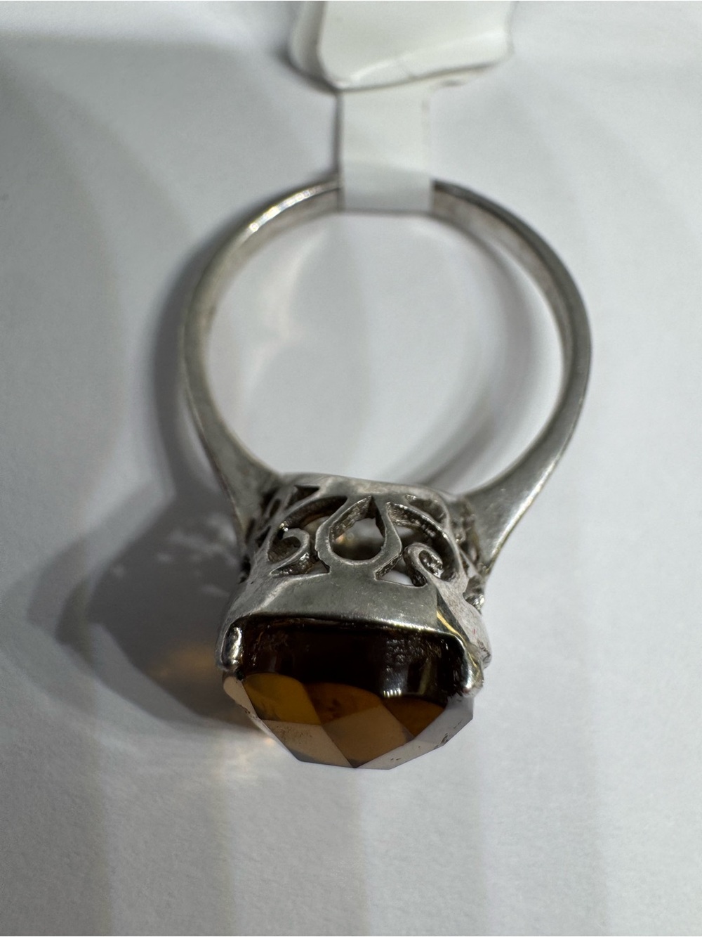 925 Sterling Silver 9K Gold Plated Sultanite Ring Size 8 | Ukrainian ring - Picture 10 of 17